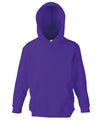 Fruit of the Loom SS273 Kids classic hooded sweatshirt — Purple