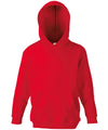 Fruit of the Loom SS273 Kids classic hooded sweatshirt — Red