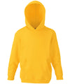 Fruit of the Loom SS273 Kids classic hooded sweatshirt — Sunflower