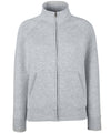 Fruit of the Loom SS310 Women's premium 70/30 sweatshirt jacket — Heather Grey