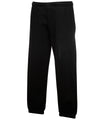 Fruit of the Loom SS323 Kids classic elasticated cuff jog pants — Black