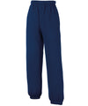 Fruit of the Loom SS323 Kids classic elasticated cuff jog pants — Navy