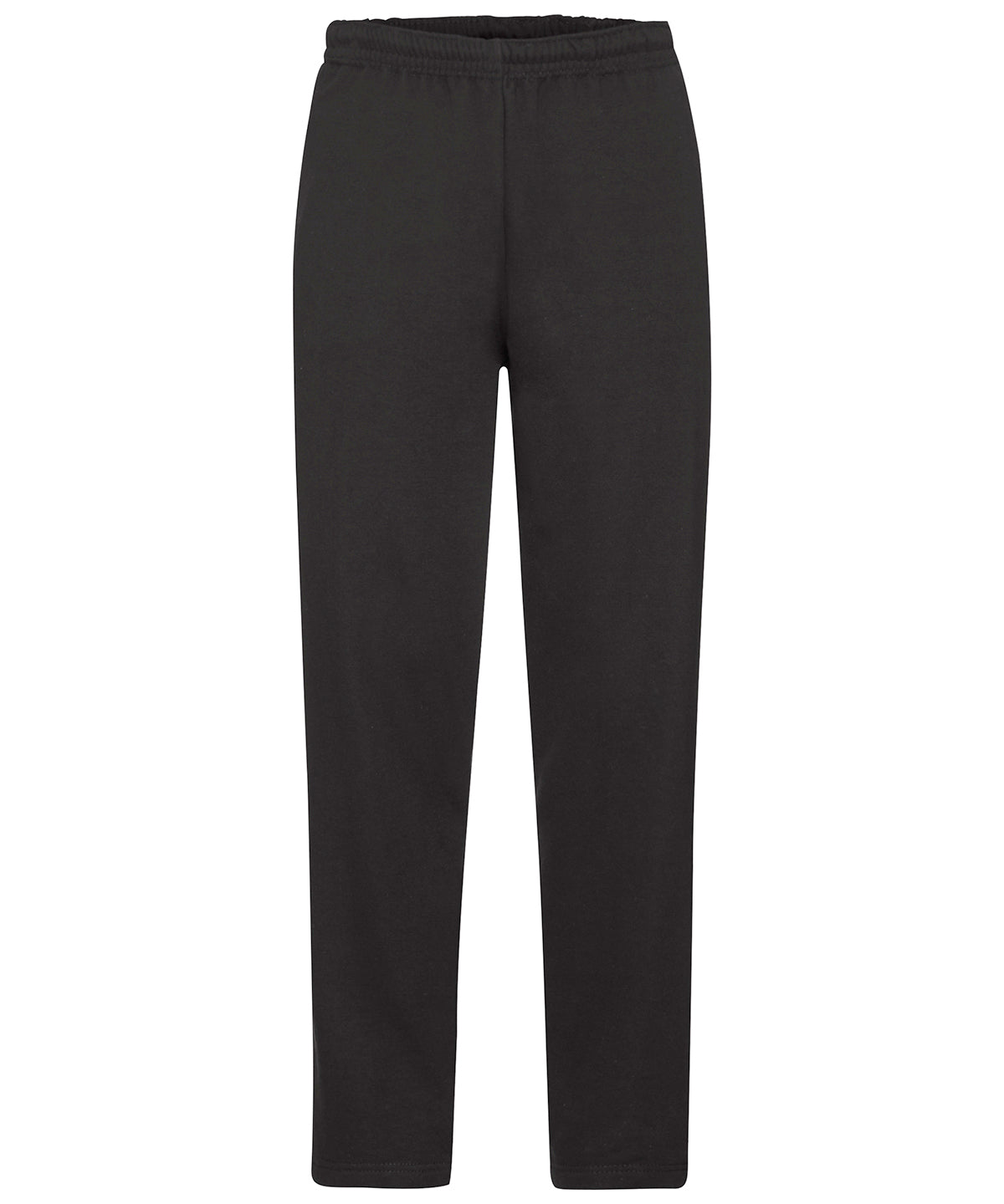 Fruit of the Loom SS324 Classic 80/20 open leg sweatpants — Black