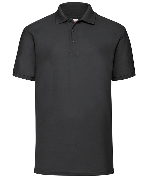 Fruit of the Loom SS402 65/35 Polo — Black