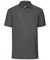 Fruit of the Loom SS402 65/35 Polo — Dark Heather Grey