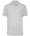 Fruit of the Loom SS402 65/35 Polo — Heather Grey