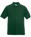 Fruit of the Loom SS417 Kids 65/35 piqué polo — Bottle Green