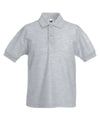 Fruit of the Loom SS417 Kids 65/35 piqué polo — Heather Grey