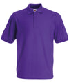 Fruit of the Loom SS417 Kids 65/35 piqué polo — Purple