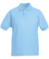 Fruit of the Loom SS417 Kids 65/35 piqué polo — Sky Blue