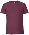 Fruit of the Loom SS422 Iconic 195 ringspun premium T — Burgundy
