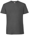 Fruit of the Loom SS422 Iconic 195 ringspun premium T — Light Graphite