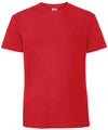 Fruit of the Loom SS422 Iconic 195 ringspun premium T — Red