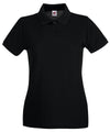 Fruit of the Loom SS505 Women's premium polo — Black