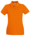 Fruit of the Loom SS505 Women's premium polo — Orange