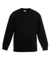 Fruit of the Loom SS801 Kids premium set-in sweatshirt — Black