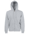 Fruit of the Loom SS822 Premium 70/30 hooded sweatshirt jacket — Heather Grey