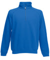 Fruit of the Loom SS830 Premium 70/30 zip-neck sweatshirt — Royal Blue