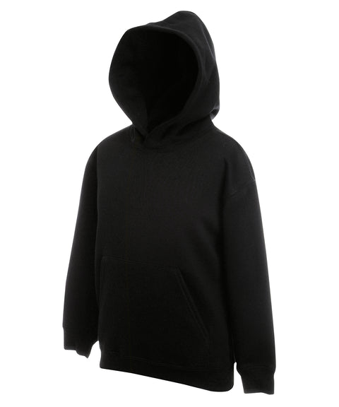 Fruit of the Loom SS873 Kids premium hooded sweatshirt — Black