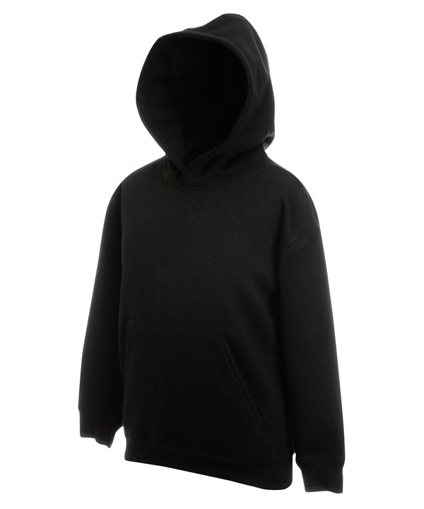 Fruit of the Loom SS873 Kids premium hooded sweatshirt — Black