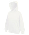 Fruit of the Loom SS873 Kids premium hooded sweatshirt — White