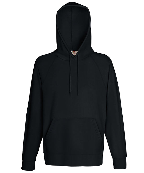 Fruit of the Loom SS925 Lightweight hooded sweatshirt — Black