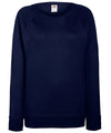 Fruit of the Loom SS960 Women's lightweight raglan sweatshirt — Deep Navy