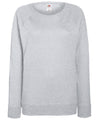 Fruit of the Loom SS960 Women's lightweight raglan sweatshirt — Heather Grey