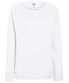Fruit of the Loom SS960 Women's lightweight raglan sweatshirt — White