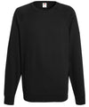 Fruit of the Loom SS970 Lightweight raglan sweatshirt — Black