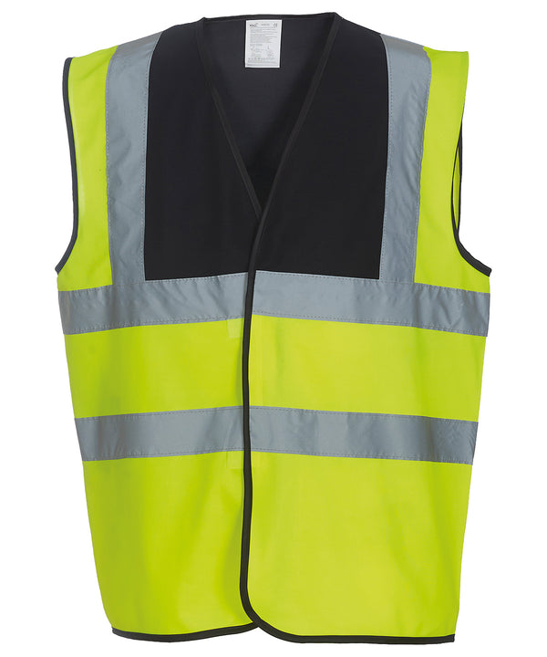 Yoko YK001 Hi-vis 2-band-and-braces waistcoat (HVW100)