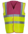 Yoko YK001 Hi-vis 2-band-and-braces waistcoat (HVW100)