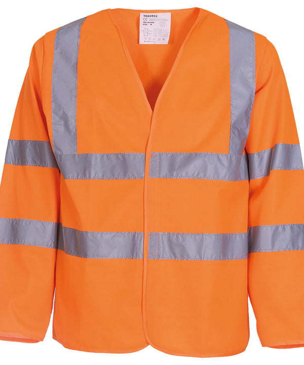 Yoko YK007 Hi-vis long sleeve waistcoat (HVJ200)
