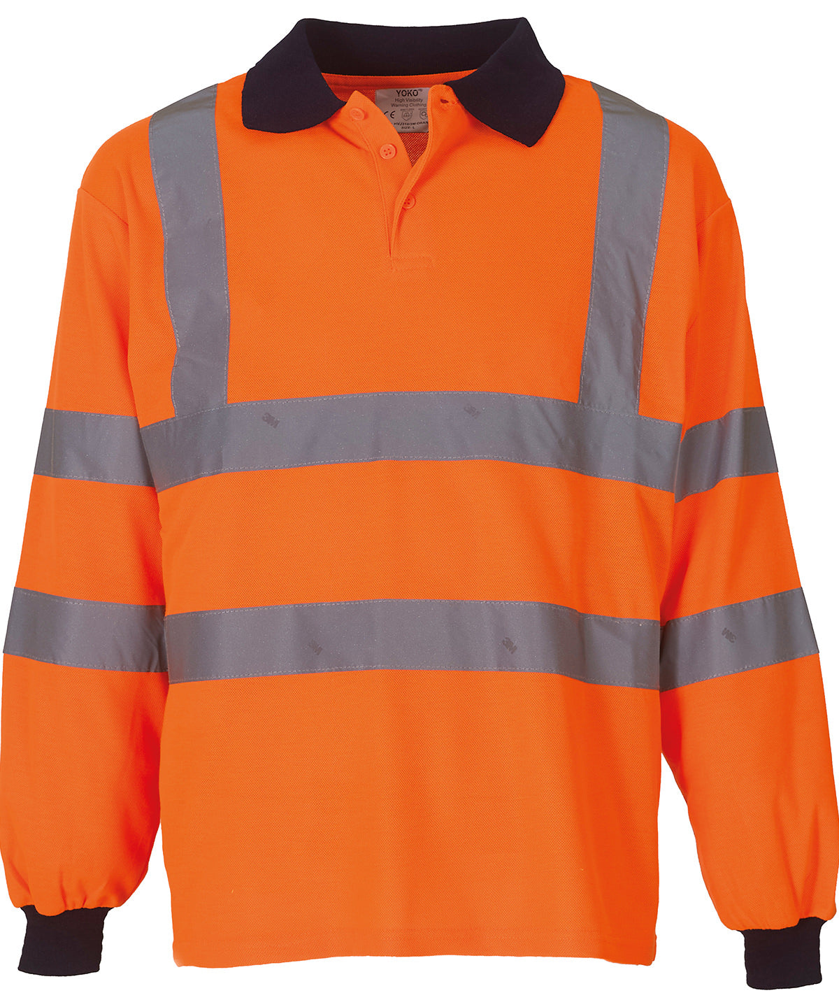 Yoko YK021 Hi-vis long sleeve polo (HVJ310)