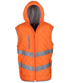 Yoko YK026 Hi-vis Kensington hooded gilet (HV007)