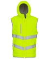 Yoko YK026 Hi-vis Kensington hooded gilet (HV007)