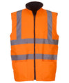 Yoko YK041 Hi-vis reversible fleece bodywarmer (HV008F)