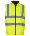 Yoko YK041 Hi-vis reversible fleece bodywarmer (HV008F)
