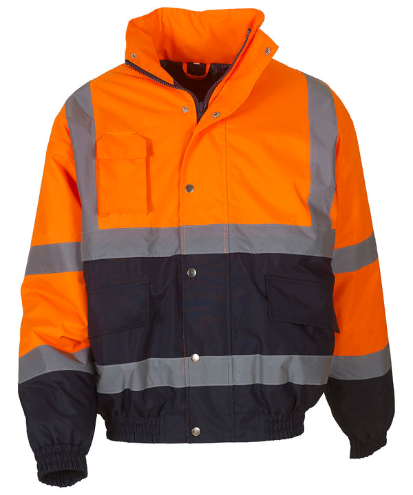Yoko YK044 Hi-vis two-tone bomber jacket (HVP218)