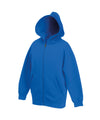Fruit of the Loom SS225 Kids classic hooded sweatshirt jacket — Royal