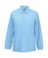 Fruit of the Loom SS320 Kids long sleeve 65/35 polo — Sky