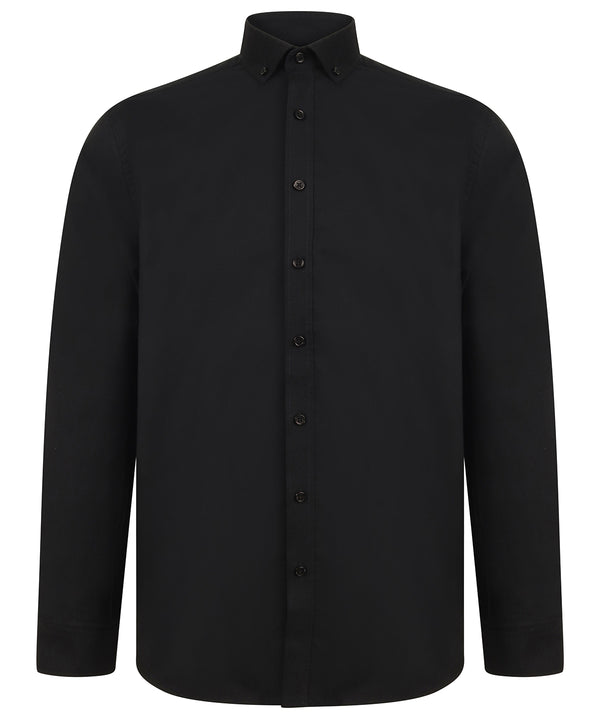 Henbury HB512 Modern long sleeve Oxford shirt