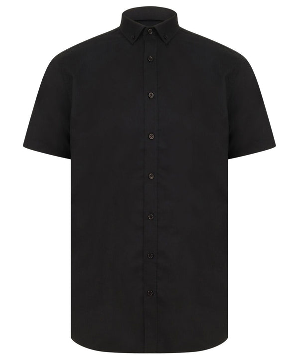 Henbury HB517 Modern short sleeve Oxford shirt