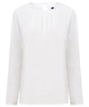 Henbury HB598 Women's pleat front long sleeve blouse