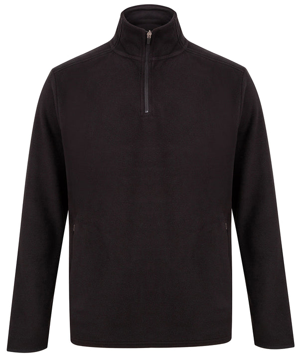 Henbury HB858 ¼ zip microfleece jacket