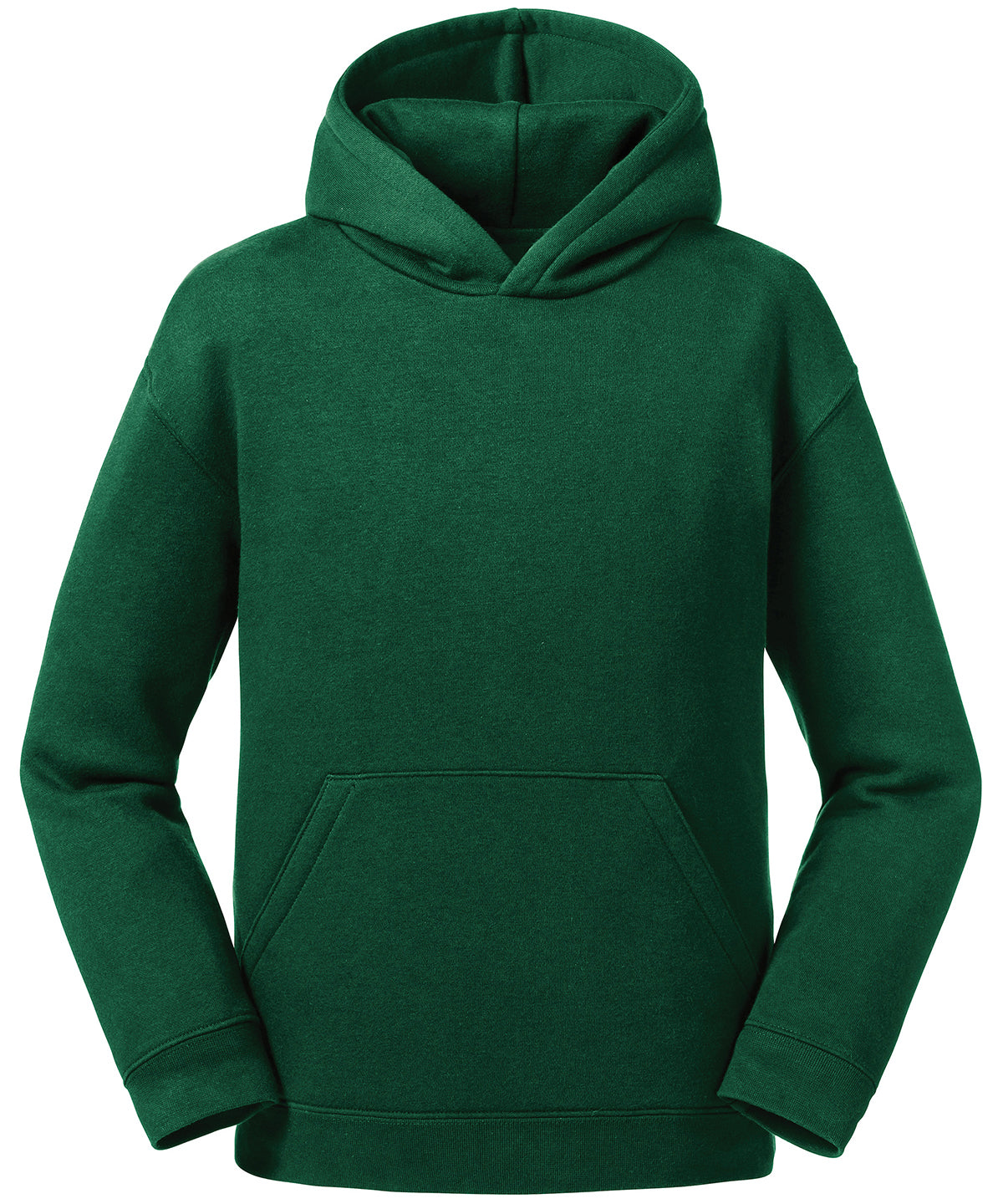 Russell J265B Kids authentic hooded sweatshirt — Bottle Green