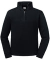 Russell J270M Authentic ¼ zip sweatshirt — Black