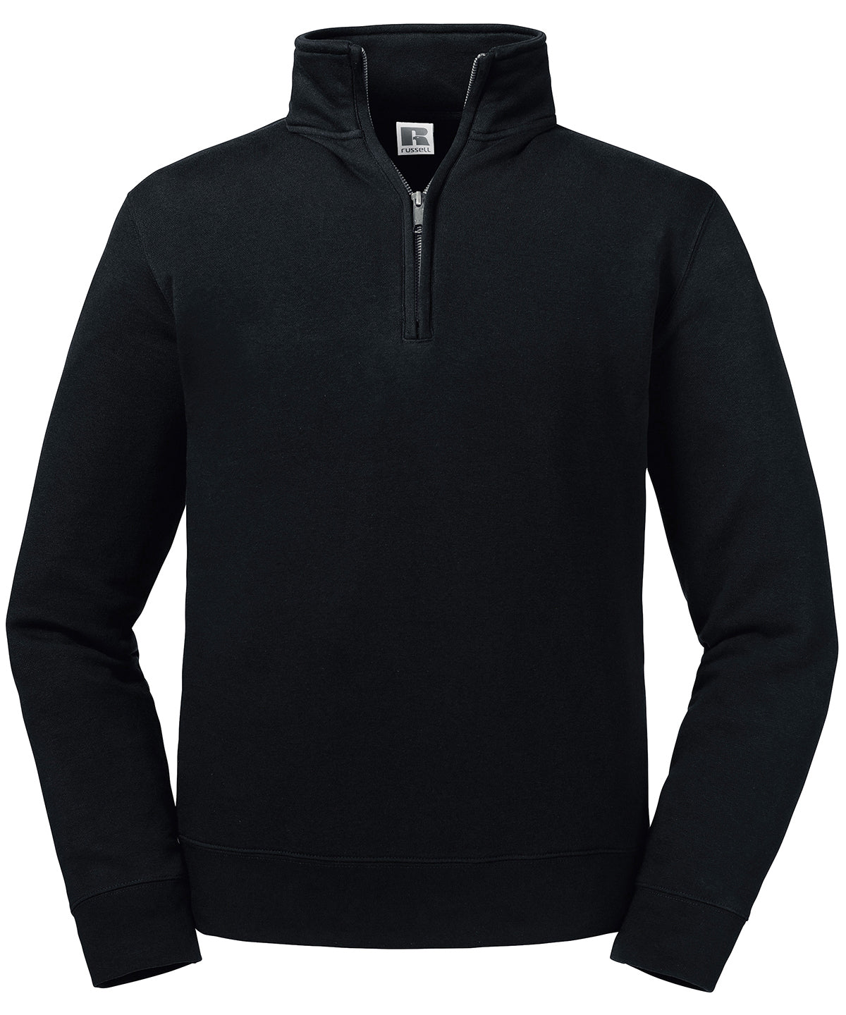 Russell J270M Authentic ¼ zip sweatshirt — Black