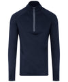 AWDis JC030 Cool Flex long half-zip top - French Navy