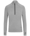 AWDis JC030 Cool Flex long half-zip top - Silver Grey